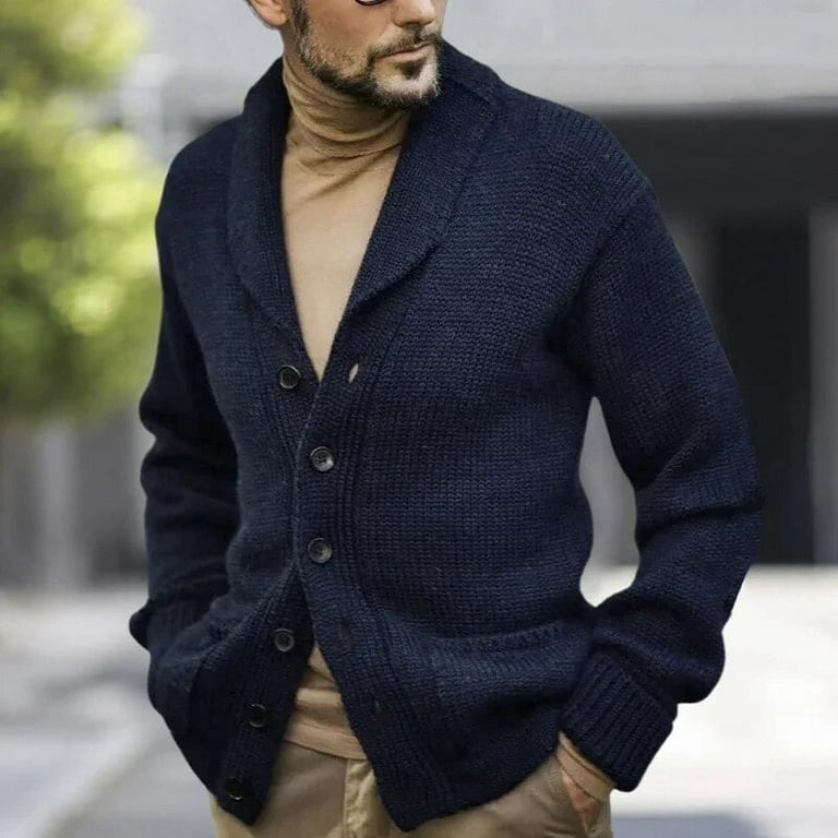 Navy sweater jacket hotsell