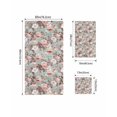 thumbnail image 4 of Pink Green Spring Floral Towel Set of 3, Soft Microfiber Bath Towels, Hand Towel, Washcloths, Vintage Botanical Summer Quick-Dry Absorbent Towels for Bathroom Kitchen Hotel Beach Gym Spa, 4 of 7