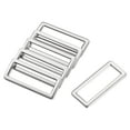 thumbnail image 1 of Unique Bargains 39x12.5mm Rectangle Buckles Electroplated Silver Tone 6 Pack, 1 of 7