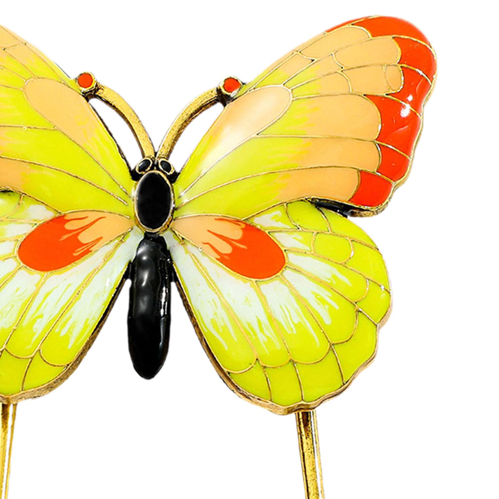 TISHITA Metal Bookmark Vintage Style Alloy Enamel Book Mark for Gift Reading Readers yellow