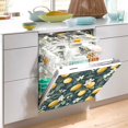 thumbnail image 2 of Yayeee Magnetic Dishwasher Cover for The Front Decoration Home Kitchen Machine Sticker Protector, Floral Lemons, 2 of 6