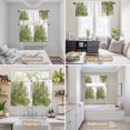 thumbnail image 6 of Sage Green Gold Kitchen Curtains Sets for Windows 24 Inch Length, Aesthetics Flower Boho Watercolor Art Rod Pocket Window Treatments Tier Curtains and Valances Set for Bedroom/Bathroom, 6 of 8