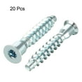 thumbnail image 2 of Uxcell Furniture Confirmat Screw 7x39mm Hex Socket Wood Screws Zinc Plated 20pcs, 2 of 4