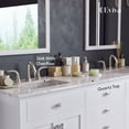 thumbnail image 2 of Totti Artemis 72 Inch White Transitional Double Sink Bathroom Vanity, 2 of 7