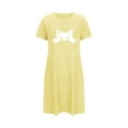 thumbnail image 5 of Aboser Short Sleeve Nightshirts for Women Trendy Cat Graphic Sleepdress Casual Round Neck Loungewear Comfy Soft Mini Nightgowns 2026, 5 of 6