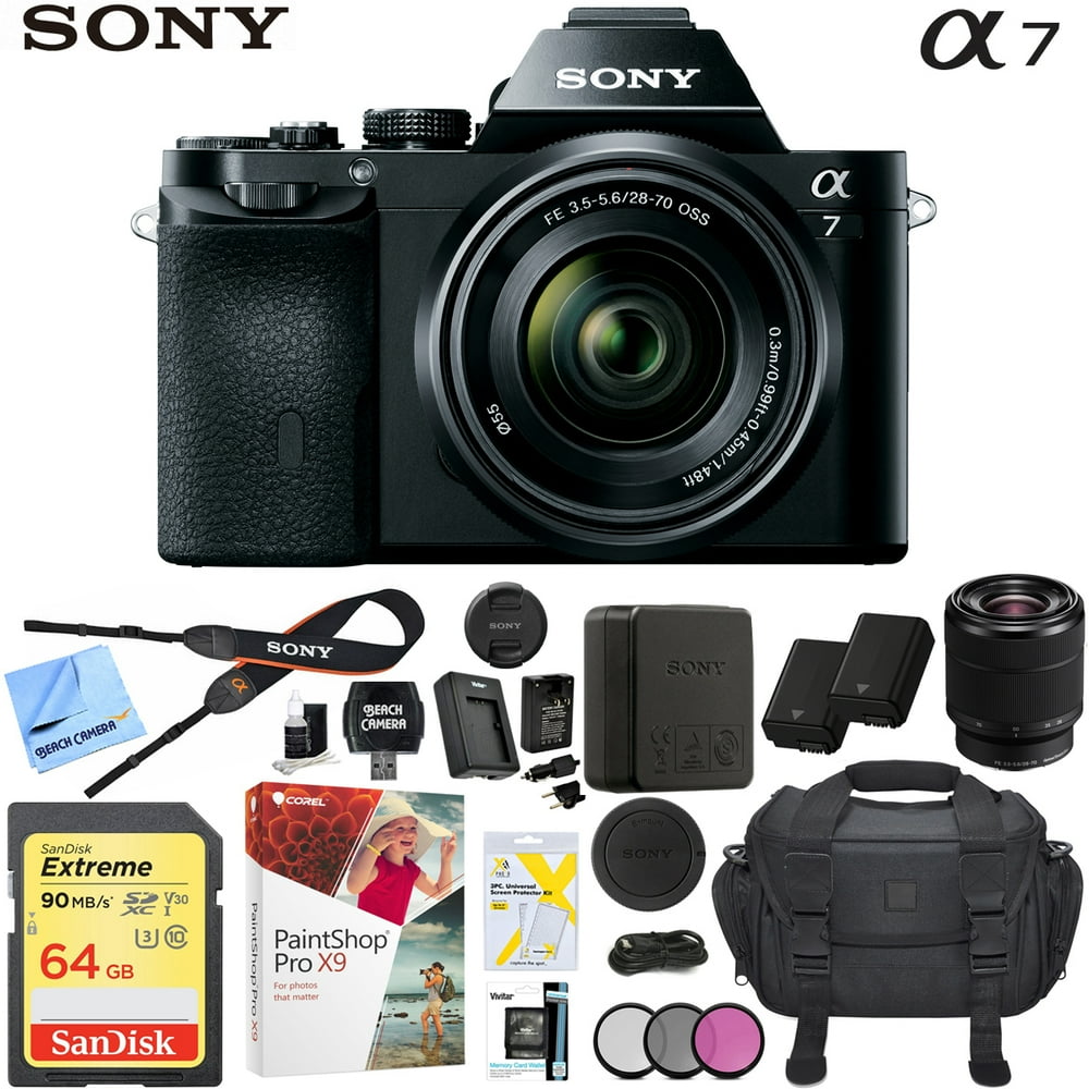 Sony a7 FullFrame Alpha Mirrorless Digital Camera 24MP Body with 28