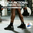 thumbnail image 2 of Mqamex Men's Quarter Athletic Socks,Moisture Wicking Breathable Cushioned Comfort,5 Pack, 2 of 6