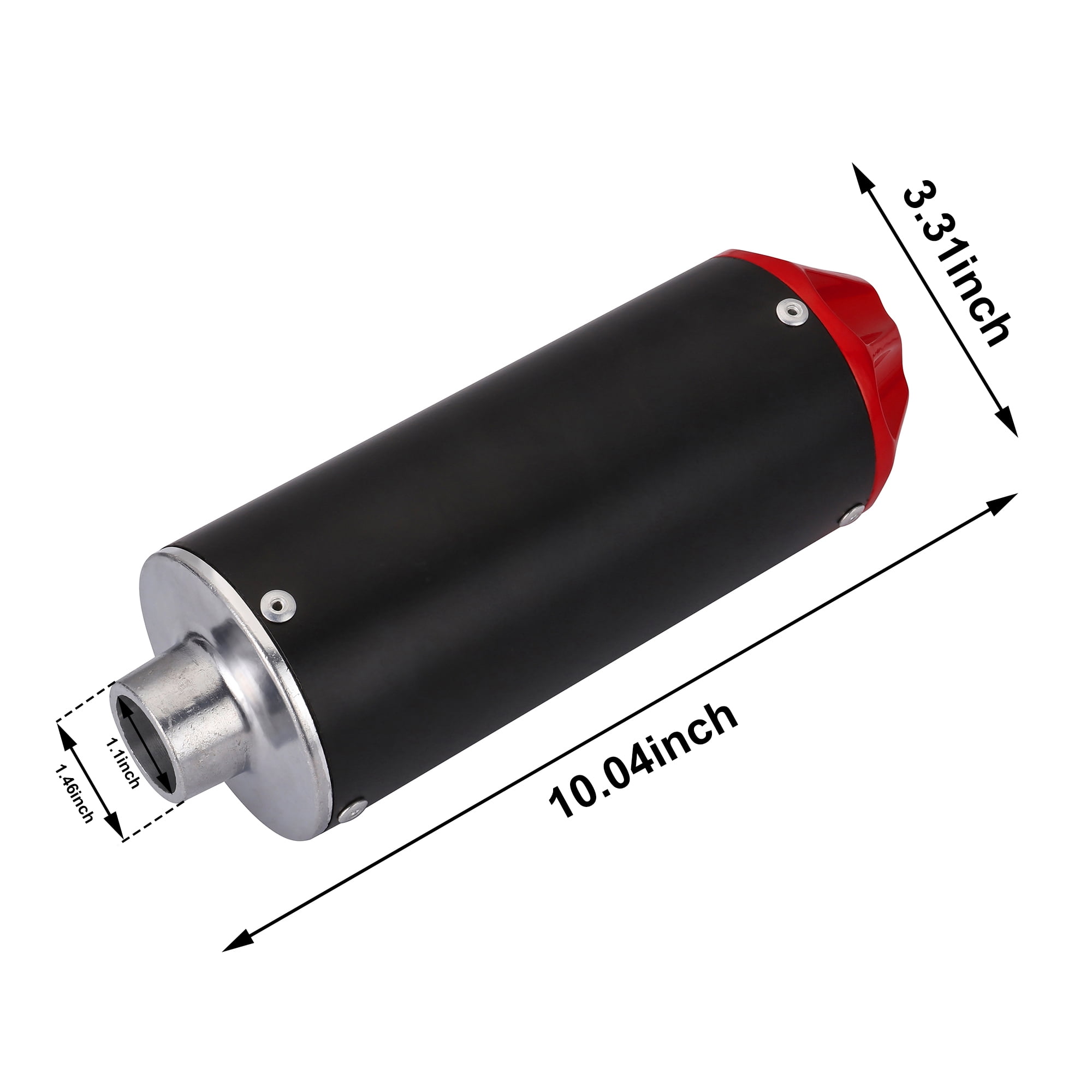 Motorcycle Unversal Exhaust Slip on Silencers & Mufflers Pipe Diameter 28mm for Honda CRF50 SSR Dirt Pit Bike ATV Quad 110cc 125cc