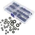 thumbnail image 2 of LEEYNEER Lock Washers Serrated Washer Star Black Metal Push Locking Tooth Assortment Kit Fastener, 2 of 8