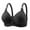 Black, variant on Aboser Anti Sagging Bras for Older Women Push Up Wirefree Bras for Seniors Breathable Cotton Full Coverage Bra Comfort Snap Closing Tshirt Bras Hot Pink XXXL