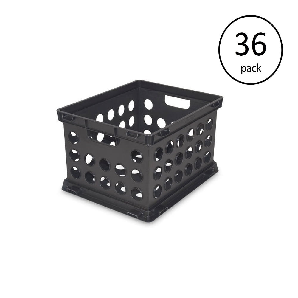 Sterilite Plastic Heavy Duty File Crate Stacking Storage Container (36