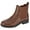Classic Brown, variant on Women Chelsea Boots Elastic Side Ankle Boots Platform Slip on Booties