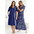 Dreams & Co. Women's Plus Size Petite Long TShirt Dress or Nightgown