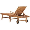 thumbnail image 5 of vidaXL Patio Sun Lounger Natural Wood Fine Sanded Teak Wood Large, 5 of 6