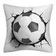 thumbnail image 2 of Hogar y cocina, Ropa de cama, Almohadas, Funda de cojín con diseño de fútbol, decorativa y moderna, para sofá, coche, poliéster estampado., 2 of 6
