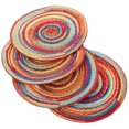 thumbnail image 3 of TEHAUX Dining Mat Cotton Red Households Heat Proof 4Pcs 4.3X4.3X0.08In, 3 of 8