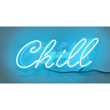 Queen Sense 14" Chill Neon Sign Acrylic Man Cave Handmade Neon Light 114ChillABA2