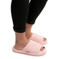 thumbnail image 4 of MUK LUKS Women's Ribbed Terry Pool Slide Scuff Slippers, Sizes 6-11, 4 of 6