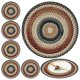 thumbnail image 2 of Mantel individual de diseño circular grueso, estilo bohemio, con aislamiento térmico y resistente al aceite, con costuras reforzadas, para decoración de comedor, 2 of 8