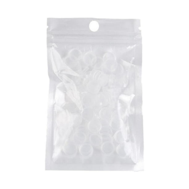 100x extensiones de pestañas adhesivo soporte de pegamento taza transparente Sunnimix