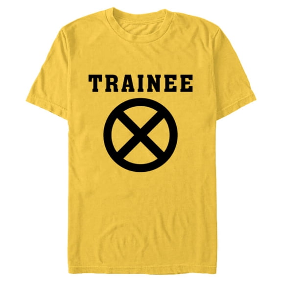 Marvel Deadpool Wade Wilson X-Force Trainee Outline - Short Sleeve Blended T-Shirt for Adults - Customized-Yellow