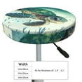 thumbnail image 4 of Naloa Watercolor Turtle1 Round Bar Stool Cushion Cover 12-14 inch, Fits Kitchen, Office, Restaurant Chairs - 13 inch, 4 of 7