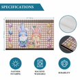 thumbnail image 6 of Bunny Gnomes Easter Placemats Set of 6, Eggs Brown Checkered Farmhouse Placemats for Dining Table, Place Mats for Kitchen Tabletop, Waterproof Wipeable Dining Table Mats Set, 6 of 9