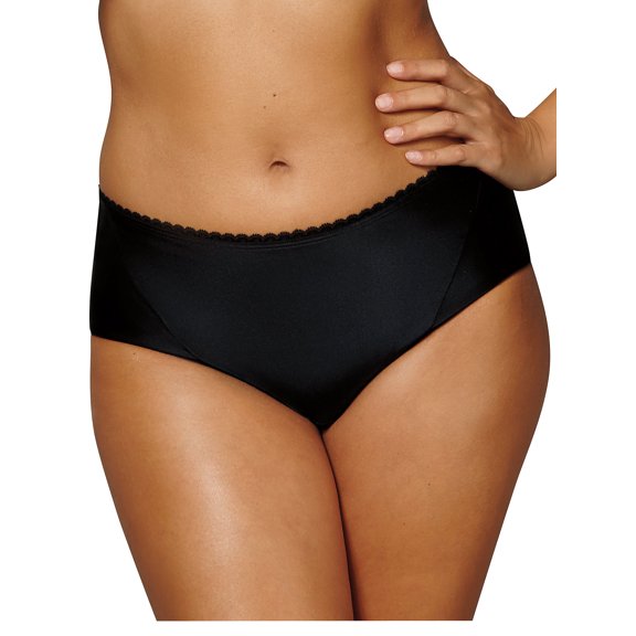 Playtex Secrets Incredibly Smooth Cheeky Hipster Black M Women's