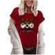 thumbnail image 1 of Pntutb, camiseta de manga corta suelta con cuello redondo y estampado informal a la moda para mujer, camisetas Pntutb Pntutb-7203, 1 of 6