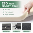thumbnail image 3 of GKXLH Waterproof Outdoor Bench Cushion 48"x18"x3", 28D High Density Foam Garden Bench Pad with Removable Washable Cover & 2 Pillow Covers for Patio Porch Swing (Dark Gray), 3 of 11
