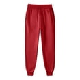 thumbnail image 2 of CLOISE Women's Sweatpants Joggers Baggy Fleece Jogger Sweatpants Comfort Petite Low Rise Elastic Bottom Pants Wine Y2k Elastic Waist Drawstring Solid Sweatpants with Pockets Trendy Fall Pants, 2 of 7