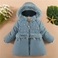 thumbnail image 5 of Beautyzll 1-5T Baby Girls Winter Down Jacket Coat for Kids Toddler Padded Cotton Fleece Coat with Hoodie, 5 of 11