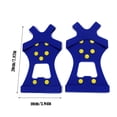 thumbnail image 3 of HYLLai 10-Tooth Ice Grips for Shoes – Silicone Anti-Slip Covers with Steel Spikes, Suitable for Boots, Sneakers in Snow and Ice (M), 3 of 6