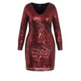 thumbnail image 3 of City Chic Women's Plus Size Bright Lights Long Sleeve Dress, 3 of 5