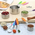 thumbnail image 7 of New Version! 11 Piece Measuring Cups And Spoons Set by Laxinis World | Sturdy Stainless Steel Stackable 6 Cups and 5 Spoons with Soft Silicone Handles to Measure Dry and Liquid Ingredie, 7 of 7