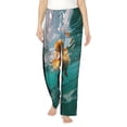 thumbnail image 2 of Lsque Underwater Swimming Duck Print Women's Pajama Pants, Lounge Pant - Comfortable Home Wear,Elastic Waistband, Stylish Design-Medium, 2 of 9
