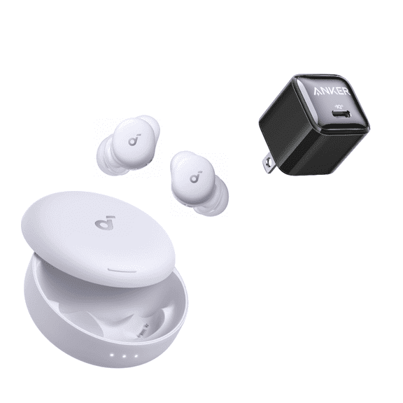 Soundcore Sleep A30 Special by Anker with USB C Charger, Sleep Earbuds, ANC, Passive Isolation, Snore Masking, Extensive Sleep Audio, Ultra Comfort for Side Sleepers, 8-10H Playtime