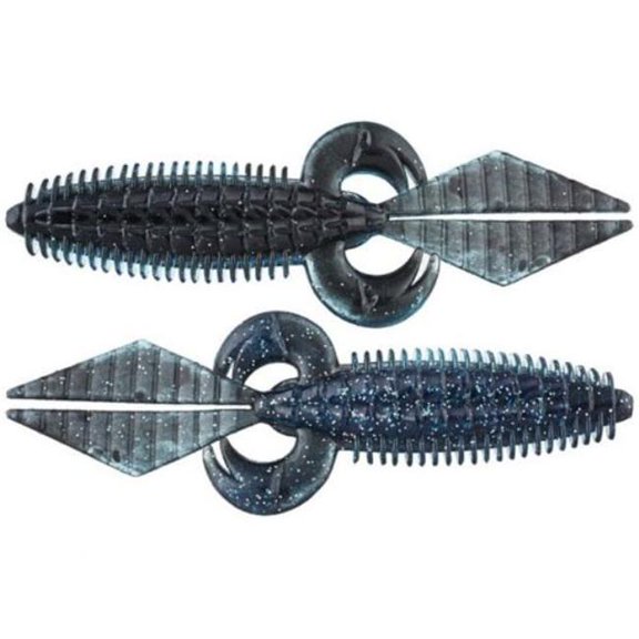 V&M 4 in. Black & Blue - Silver Flatwild Fishing Lure - Pack of 7