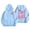 Sky Blue, variant on felwors Preppy Hoodie Oversized Sweatshirt for Women Letter Graphic Long Sleeve Drawstring Pullover Y2k Hoodies Pink, L