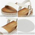 thumbnail image 3 of DREAM PAIRS Women’s Open Toe Ankle Strap Espadrille Casual Flatform Platform Wedge, 3 of 5