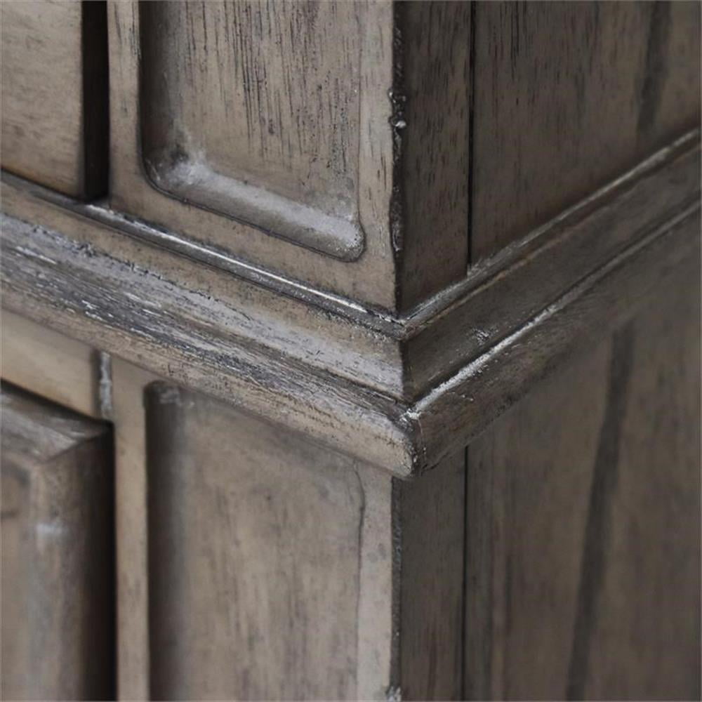 Pemberly Row Contemporary Driftwood Gray Wood 3-drawer Nightstand