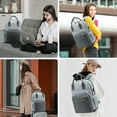 thumbnail image 6 of Lovevook Backpack Purses for Women,Vintage Women Teacher Laptop Backpack Nurse Bag, Multi-Function Work Travel Daypacks College Book Bag with USB Port, 6 of 7