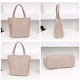thumbnail image 2 of Gumesh Women Corduroy Tote Bag, Large Shoulder Hobo Bags Casual Handbags Big Capacity Shopping Work Bag, 2 of 6