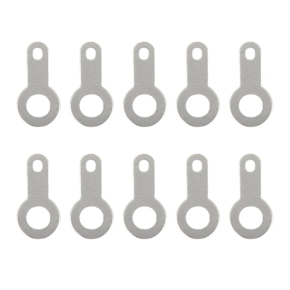 100pcs M3 Silver Plated Copper Circular Crimp Terminal Connector 12 x 6mm for Car