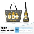 thumbnail image 5 of KLL Bee Kind Print Large Beach Tote Bag Women Waterproof Sandproof Zipper Beach Tote Bag for Pool Gym Grocery Travel with Wet Pocket, 5 of 7