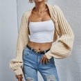 thumbnail image 5 of Women's Cardigan Sweaters 2023 Fall Oversized Open Front Button V Neck Lightweight Cardigans Knit Outerwear Oversized Cardigans for Women Womens plus Size Open Front Sweaters plus Size Sweater for, 5 of 8