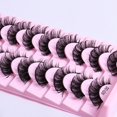 thumbnail image 4 of 10 Pairs False Eyelashes Multilayered Bushy Curling up Lashes for Wedding Stage Makeup, 4 of 4