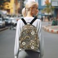 thumbnail image 7 of FORMRS Mini Backpack Purse for Women Quilted Travel Daypack Casual Shoulder Bag, Floral Wilderness Pattern, 7 of 7