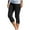 Black, variant on Riforla Womens Capris for High Waist Stretch Leggings Slim Fitting Yoga Pants Athletic Exercise Workout Capris Womens Summer Pants Hot Pink L