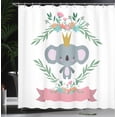 thumbnail image 3 of Ambesonne Koala Shower Curtain, Flowers Spring Time Renewal, 69"Wx84"L, Multicolor, 3 of 4